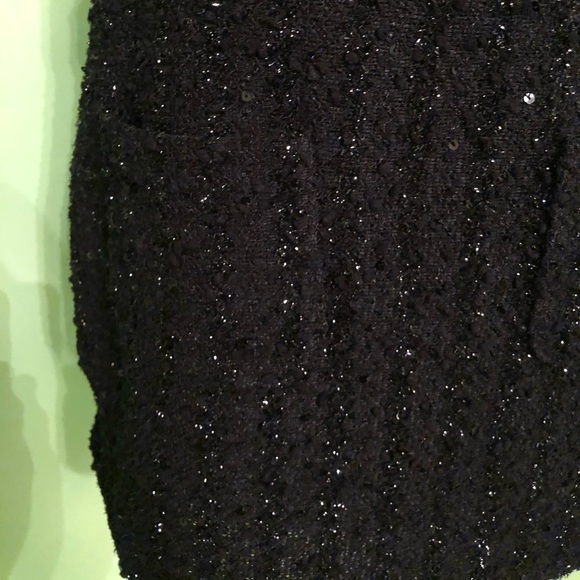 Zara Black Sequin Overall Dress - Picture 2 of 4